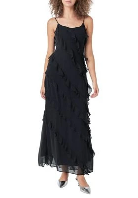 Slip Ruffled Dress