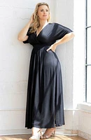 Women's Plus Vienna Kimono Sleeve Long Maxi Dress