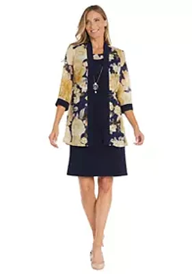 R & M Richards Women's Daytime Jacket Dress