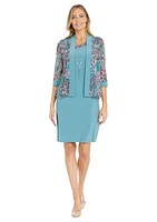 Women's Floral Printed Jacket Dress