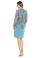 Women's Floral Printed Jacket Dress