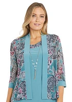 Women's Floral Printed Jacket Dress