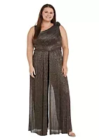 R & M Richards 1Pc One Shoulder Overskirt Festival And Ity Jumpsuit