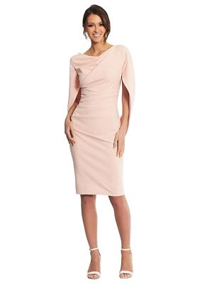 Drape Back Scuba Crepe Dress