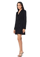 Women's Long Sleeve Solid Blazer Dress