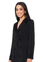 Women's Long Sleeve Solid Blazer Dress