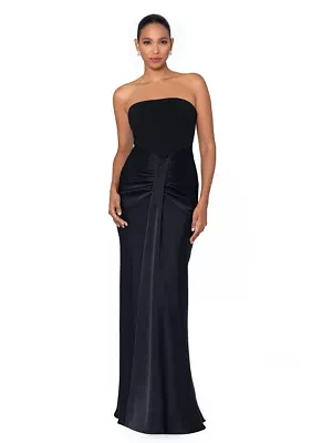 Women's Sleeveless Solid Satin Slim Gown