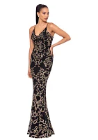 Women's Sleeveless Embellished Gown