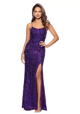 Women's Sleeveless Sequin Gown