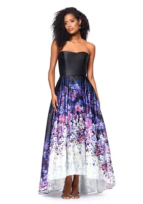 Women's Floral Printed Sleeveless Gown