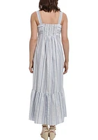 Women's Sleeveless Striped Maxi Dress