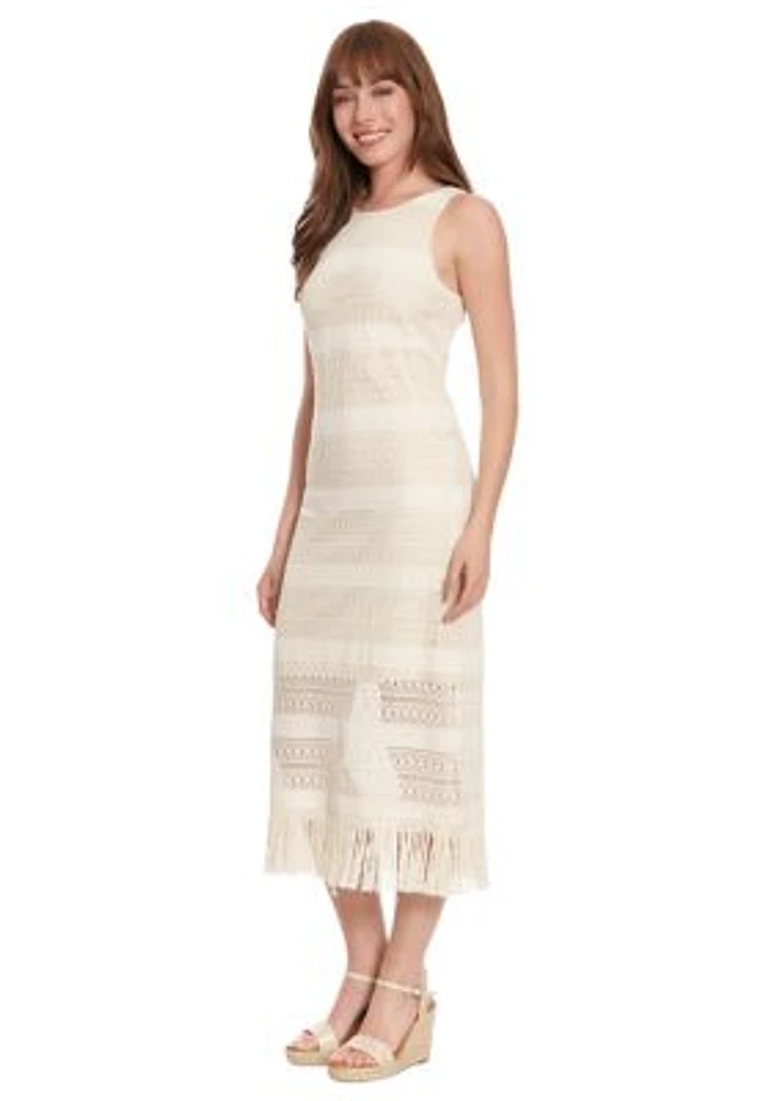 Women's Sleeveless Crochet Dress