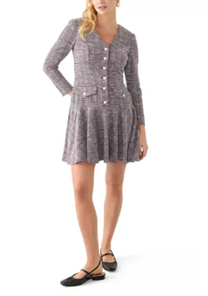 Women's Stretch Boucle Blazer Dress