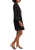 Women's Side Pleating Blazer Dress