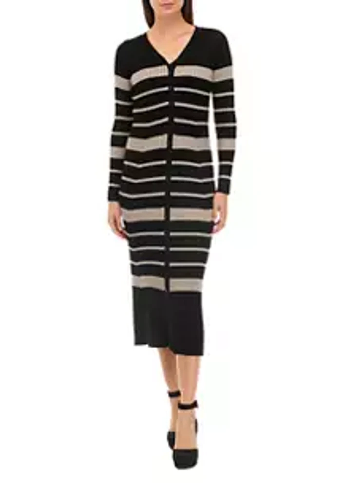 Taylor Women's Stripe Fit and Flare Dress