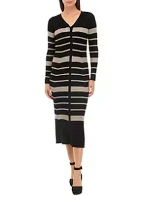 Taylor Women's Stripe Fit and Flare Dress