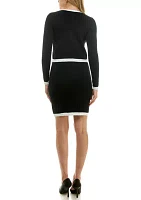 Women's Two Tone Sweater Dress Set