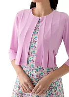 Women's 3/4 Sleeve Ditsy Print Jacket Dress