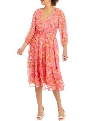 Women's Ditsy Floral Printed Dress