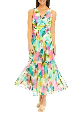 Women's Sleeveless Multicolored Dress