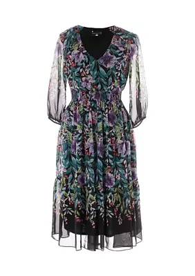 Women's Printed Chiffon Dress