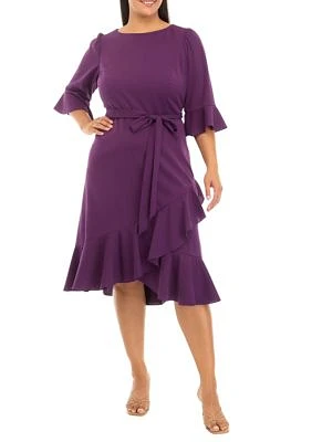 Plus Bell Sleeve Dress