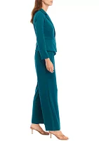 Women's V-Neck Collared Jumpsuit