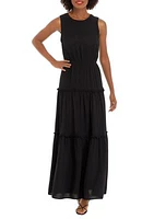 Women's Sleeveless Halter Neck Maxi Dress