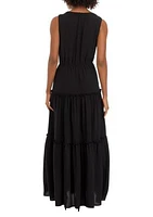 Women's Sleeveless Halter Neck Maxi Dress