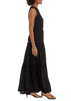 Women's Sleeveless Halter Neck Maxi Dress