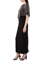 Women's Long Capelet Gown