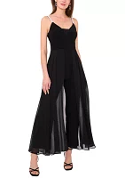 Women's Solid Sleeveless Jumpsuit