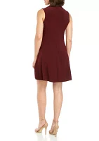 Sleeveless Zip Polo Dress