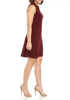 Sleeveless Zip Polo Dress