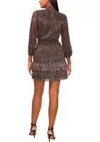 Women's Crinkle Foil Dress