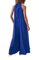 Women's Sleeveless Halter Neck Chiffon Jumpsuit