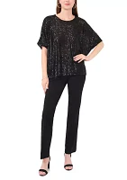 Women's Short Sleeve Sequin Top