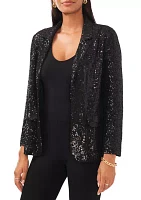 Women's Notch Collar Sequin Blazer