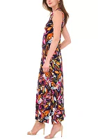 Women's Sleeveless Printed Maxi Dress