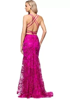 Women's Sleeveless Sequin Gown