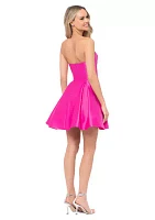 Women's Strapless Roche Party Dress