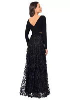 Women's Embellished Lace Gown