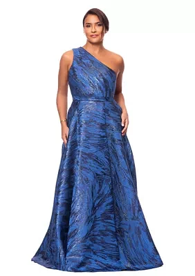 Women's One Shoulder Printed Gown