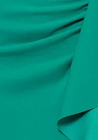 Women's Sleeveless Square Neck Ruffled Gown