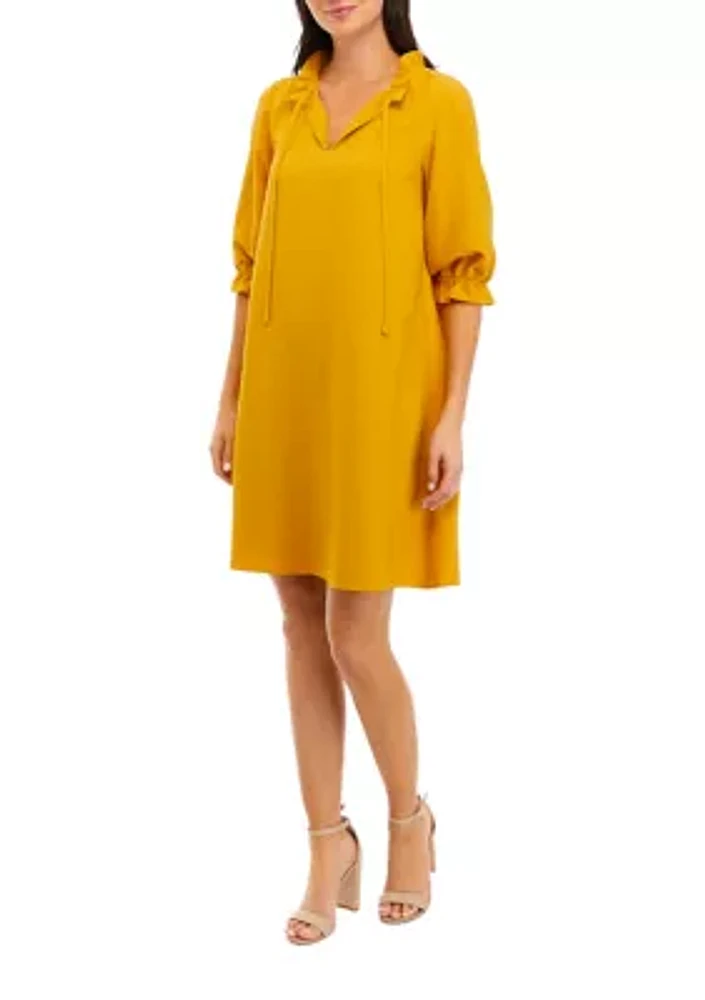 Women's Solid Shift Dress