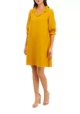 Women's Solid Shift Dress