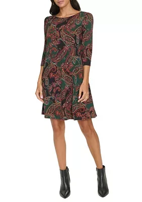 Women's Paisley Printed Dress