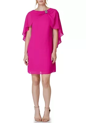 Women's Sleeveless Boat Neck Solid A-Line Dress