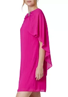 Women's Sleeveless Boat Neck Solid A-Line Dress