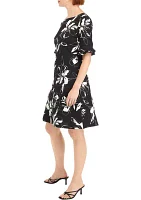 Women's Floral Printed A-Line Dress